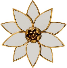 Διακοσμητικό Τοίχου Lotus Mirror Χρυσό 33*6*32.5εκ. - Χρυσό