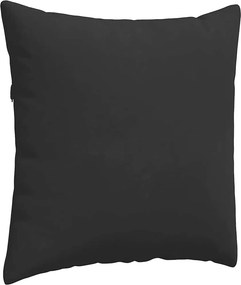 vidaXL Μαξιλάρι Καναπέ 2 pcs Μαύρο 60 x 60 cm ύφασμα