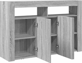 vidaXL Πλαϊνό γραφείο Γκρίζο Σονομα 116 x 30 x 75 εκ.