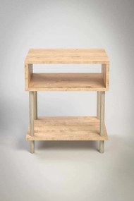 Κομοδίνο Sapphire Δρυς LIEL 45x30x60