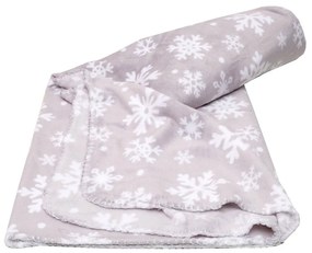 Κουβέρτα Καναπέ Νοέλια Flannel Fleece Grey Viopros 125X150 120x150cm Πολυέστερ