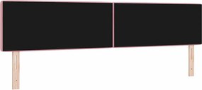 vidaXL LED κεφαλάρι με φώτα λωρίδας LED Ροζ 200 cm Πολυεστέρας