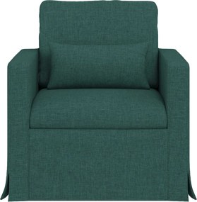 vidaXL Καναπές Σκούρο Πράσινο