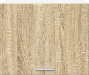 vidaXL Κρεμαστό ντουλάπι Σομόνα Δρυς και Λευκό 50 x 31 x 40 εκ.