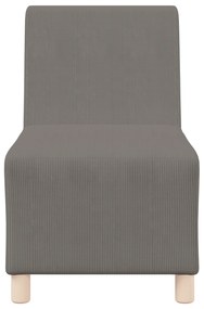 vidaXL Καθίσμα Σαλονιού Ανοιχτό γκρι 55 x 74 x 82 εκ. Βελούδο