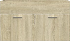 vidaXL Ντουλάπι Νιπτήρα Μπάνιου Sonoma Δρυς 90x38,5x46 εκ. Επεξ. Ξύλο