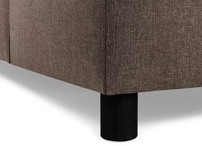 Γωνιακός Καναπές Scandinavian Choice C151, Μαύρο, Καφέ, 284x223x80cm, Πόδια: Πλαστική ύλη | Epipla1.gr