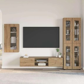 vidaXL Σετ επίπλου τηλεόρασης FLORIN 3 pcs Artisan Oak