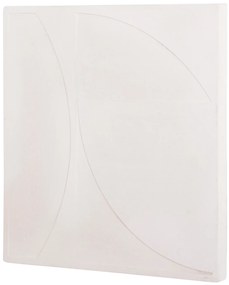 ΠΙΝΑΚΑΣ ΤΕΤΡΑΓΩΝΟΣ ΣΕΙΡΑ SANTORINI HM4508 MDF ΣΕ ΥΠΟΛΕΥΚΟ ΧΡΩΜΑ 80x4(πάχος)x80Υεκ.