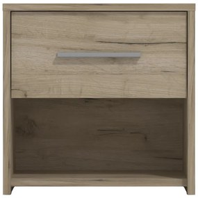 Σετ 2 Κομοδίνα Garona 2NO1F Γκρί Δρύς 42x33x42 εκ. 42x33x42 εκ.