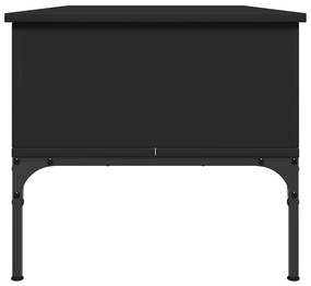 vidaXL Τραπεζάκι Σαλονιού Μαύρο 100x50x45 εκ. Επεξ. Ξύλο & Μέταλλο