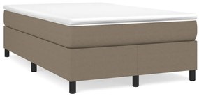 vidaXL Σκελετός Κρεβατιού Χωρίς Στρώμα Taupe 120x200 εκ. Υφασμάτινο