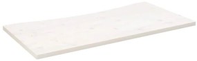 vidaXL Επιφάνεια Γραφείου Λευκή 110x55x2,5 εκ. από Μασίφ Ξύλο Πεύκου