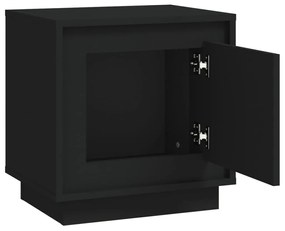 vidaXL Κομοδίνο Μαύρο 44 x 35 x 45 εκ. από Επεξεργασμένο Ξύλο