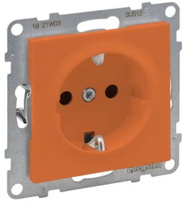 Μηχανισμός Πρίζας. 2π+γ Ασφ Orange  SEANO 765422 Legrand 765422