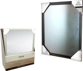 Καθρέπτης Επιτοίχιος Ξύλο/Γυαλί 54x64cm Σε 4 Αποχρώσεις