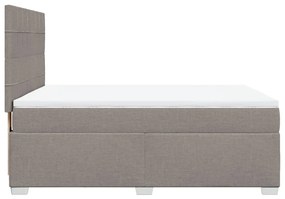 ΚΡΕΒΑΤΙ BOXSPRING ΜΕ ΣΤΡΩΜΑ TAUPE 160X200 ΕΚ. ΥΦΑΣΜΑΤΙΝΟ 3292843