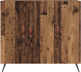 vidaXL Πλαϊνό γραφείο Παλιό ξύλο 89,5 x 34 x 80 εκ. Επεξεργασμένο ξύλο