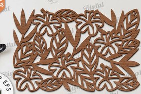 Σετ των 2 Intra απο ξύλο plywood 3mm-4mm πάχος – Ξύλο Σουπλά Κοπή Laser. Διακόσμηση σπιτιού Δίασταση 20x20 cm INTRAFABR-115896841