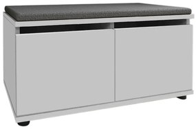 Παπουτσοθήκη Twain Megapap 8 ζευγών χρώμα λευκό 80x35x42εκ.