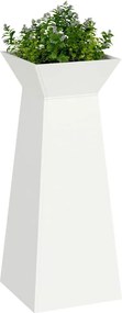 vidaXL Γλάστρα Πυλώνας Λευκό 40 x 40 x 100 cm