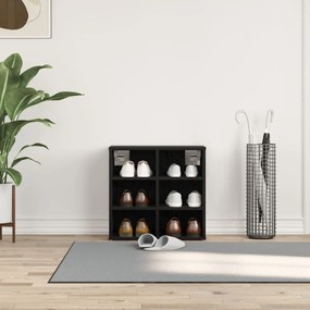 vidaXL Ντουλάπα Παπουτσιών Black Oak 52,5x30x50 εκ.