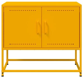 Έπιπλο Τηλεόρασης Μουσταρδί Κίτρινο 68,5x39x60,5 εκ. από Ατσάλι - Κίτρινο