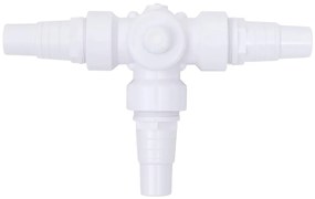 vidaXL Σφαιρική Βαλβίδα Πισίνας 3 Κατευθύνσεων Λευκή και Μαύρη