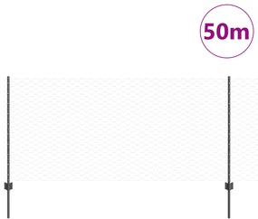 vidaXL Στυλοβάτες Φράκτη 22 τεμάχια U-Channel Γκρι 100 εκ Χάλυβας