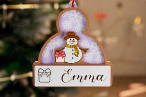 Intra απο ξύλο plywood 3mm-4mm πάχος Ξύλινο Χριστουγεννιάτικο Στολίδι Beanie Hat Δίασταση 8x8 cm INTRAFABR-111865234