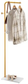 VEVOR Coat Rack Freestanding Coats Rack with Quartz Stone Base &amp; 3 Round Hooks