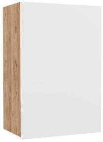Επιτοίχιο ντουλάπι κουζίνας Soft Λευκό με βελανιδιά Διαστάσεις 50x30,5x72,8εκ - SO-SV50