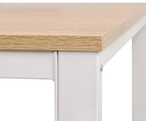 vidaXL Γραφείο Δρυς και Λευκό 120 x 60 x 75 εκ.