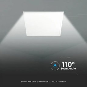 V-TAC LED panel Backlit 60×60 36W 6400K ψυχρό λευκό 120lm/W 10219