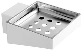 Karag 830366 Neo Σαπουνοθήκη Σχαρωτή 9cm Λευκή Ματ