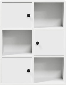 vidaXL Βιβλιοθήκη Λευκή 60x24x76,5 εκ. από Επεξεργασμένο Ξύλο
