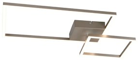 Φωτιστικό Οροφής - Πλαφονιέρα Padella R62642407 63x37x7cm Dim Led 3000Lm 25W Nickel RL Lighting