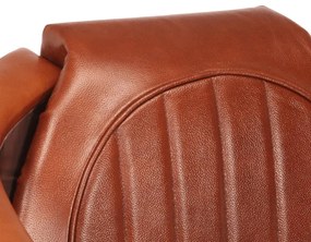 vidaXL Πολυθρόνα Aviator Καφέ από Γνήσιο Δέρμα