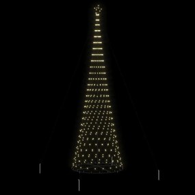 vidaXL LED Χριστουγεννιάτικο Δέντρο με βάση Θερμό λευκό 500 cm Μέταλλο