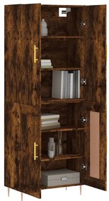 vidaXL Ντουλάπι Καπνιστή Δρυς 69,5x34x180 εκ. από Επεξεργασμένο Ξύλο
