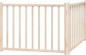 vidaXL Πύλη σκύλου πτυσσόμενη 2 πάνελ 160 cm από μασίφ ξύλο ελάτης