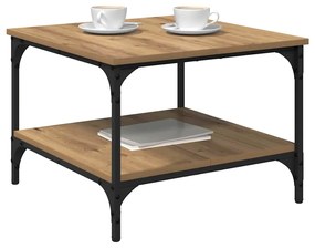 vidaXL Τραπεζάκι σαλονιού Artisan Oak 55 x 55 x 40 cm