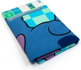 Παιδική Πετσέτα Θαλάσσης Microfiber (70x140) Dimcol Lilo & Stitch 186 Aqua-Sky Blue