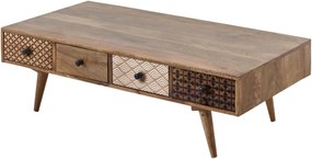 Lh-homefurniture Τραπεζάκι Shari φυσικό 117x60x36cm A_SHR_40