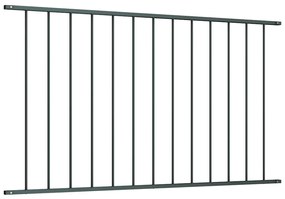 vidaXL Πάνελ Περίφραξης Ατσάλι με Ηλεκτροστατική Βαφή Ανθρακί 1,63x1,25 μ.