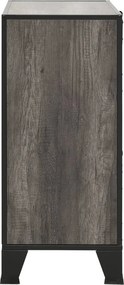 vidaXL Ντουλάπι Αποθήκευσης Γκρι 72 x 36 x 82 εκ. Μέταλλο / MDF