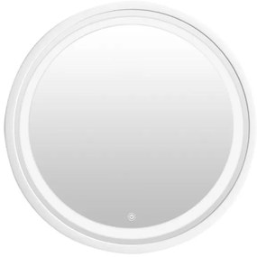 Καθρέπτης Led Goslyn Inart σε λευκή απόχρωση Φ55.4x4.5εκ 349-000004 349-000004 Λευκό