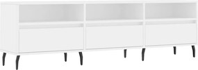 vidaXL Έπιπλο Τηλεόρασης Λευκό 150x30x44,5 εκ. Επεξεργασμένο Ξύλο