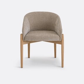 Πολυθρόνα τραπεζαρίας με ανάγλυφη ταπετσαρία, Beca