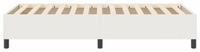 vidaXL Κρεβάτι με ελατήρια Κρεμ 90 x 200 cm Βελούδο